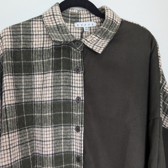 HYFVE Green Plaid Jacket Size XS - Picture 3 of 4